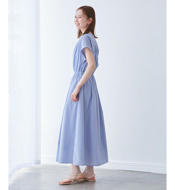 Rope&rsquo;Picnic「【UVカット・接触冷感・イージーケア】スキッパーシャツワンピース」|ワンピース|