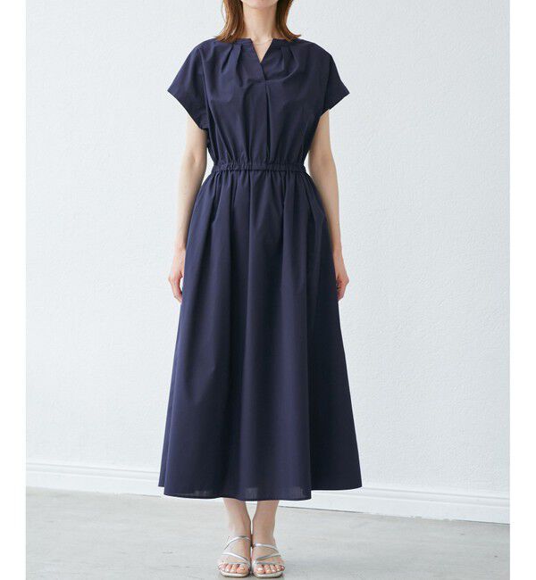Rope&rsquo;Picnic「【UVカット・接触冷感・イージーケア】スキッパーシャツワンピース」|ワンピース|