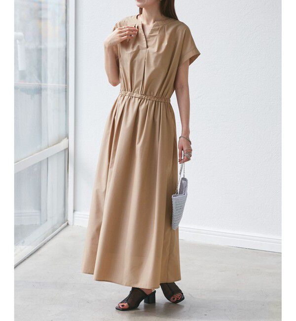 Rope&rsquo;Picnic「【UVカット・接触冷感・イージーケア】スキッパーシャツワンピース」|ワンピース|