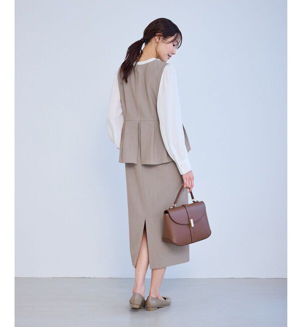 Rope&rsquo;Picnic「レイヤード風ペプラムジャンパースカート」|ワンピース|