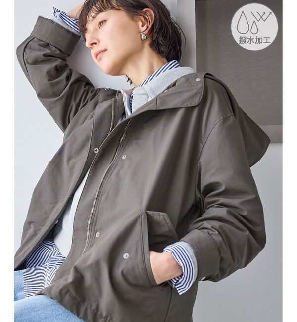 Rope&rsquo;Picnic「ベーシックマウンテンパーカー スプリングコート/撥水」|その他|チャコール(06)