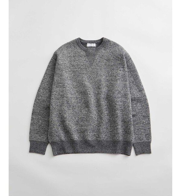 ADAM ET ROPE'「ヘビーウェイト 杢スウェット ニット / ユニセックス」|スウェット・ジャージ|ブラック系(02)