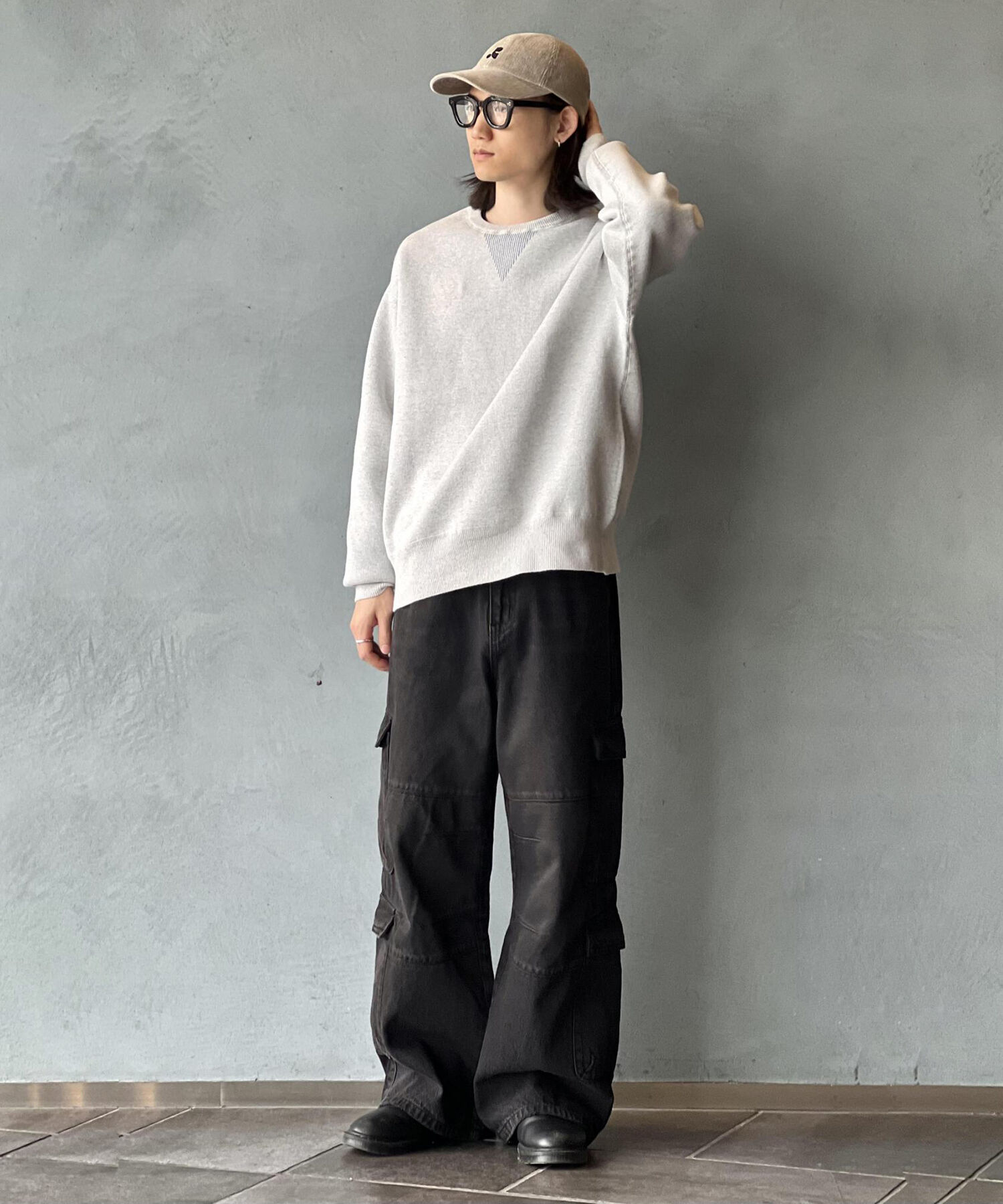 ADAM ET ROPE'「ヘビーウェイト 杢スウェット ニット / ユニセックス」|スウェット・ジャージ|