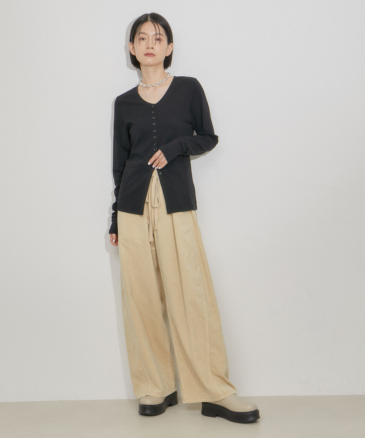 ADAM ET ROPE'「【一部WEB限定サイズ】ガーメントダイコーデュロイパンツ」|その他|