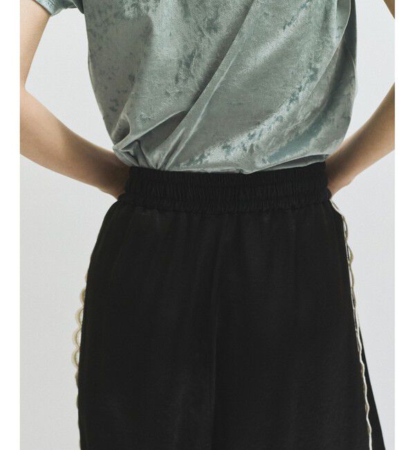 ADAM ET ROPE'「サイドレーストラックパンツ」|チノ|