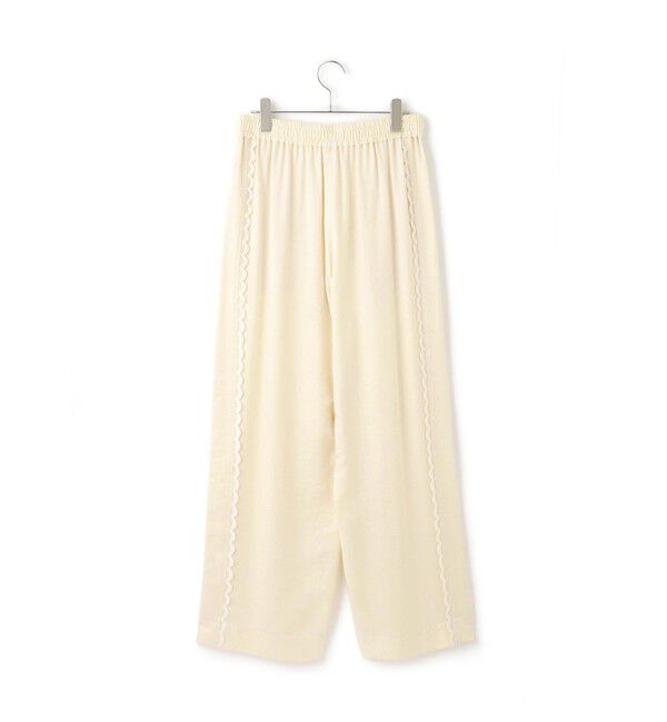 ADAM ET ROPE'「サイドレーストラックパンツ」|チノ|