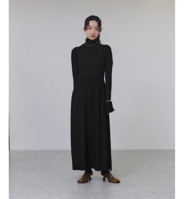 ADAM ET ROPE'「【WEB限定】MIXパターンニットワンピース」|ワンピース|