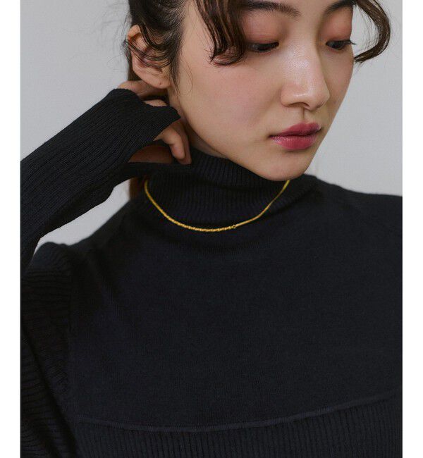 ADAM ET ROPE'「【WEB限定】MIXパターンニットワンピース」|ワンピース|