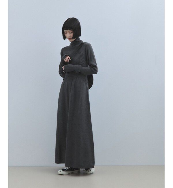 ADAM ET ROPE'「【WEB限定】MIXパターンニットワンピース」|ワンピース|