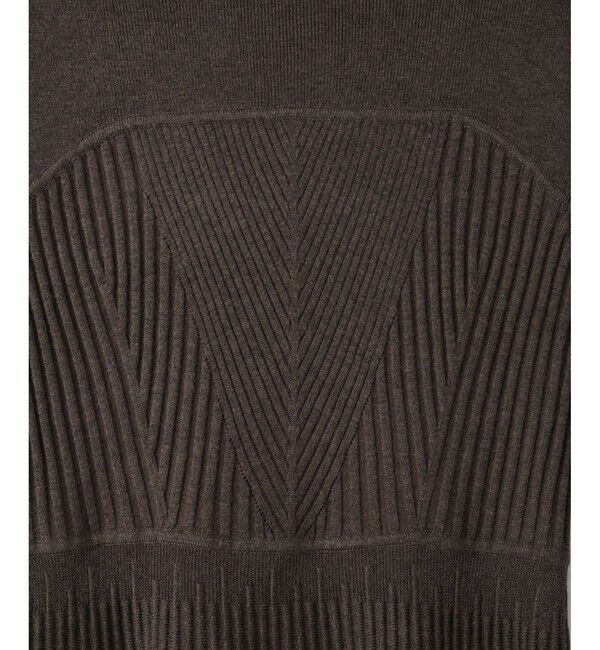 ADAM ET ROPE'「【WEB限定】MIXパターンニットワンピース」|ワンピース|