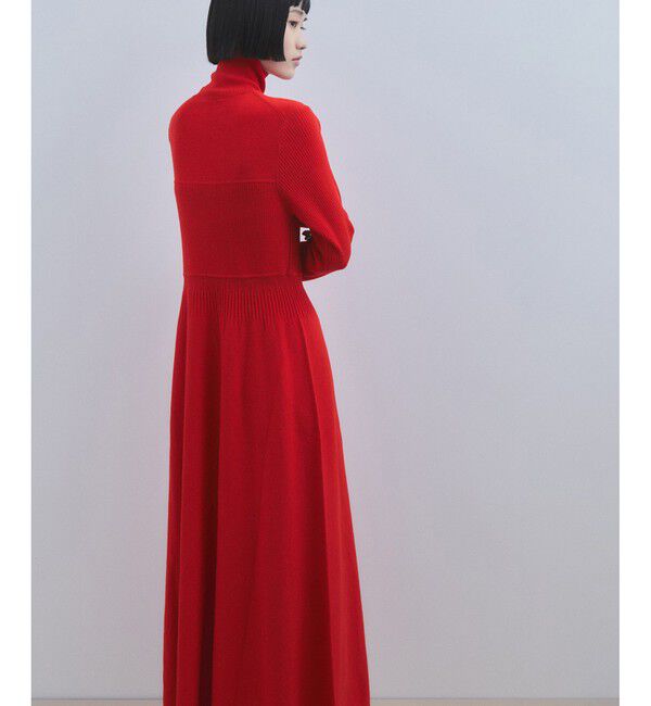 ADAM ET ROPE'「【WEB限定】MIXパターンニットワンピース」|ワンピース|