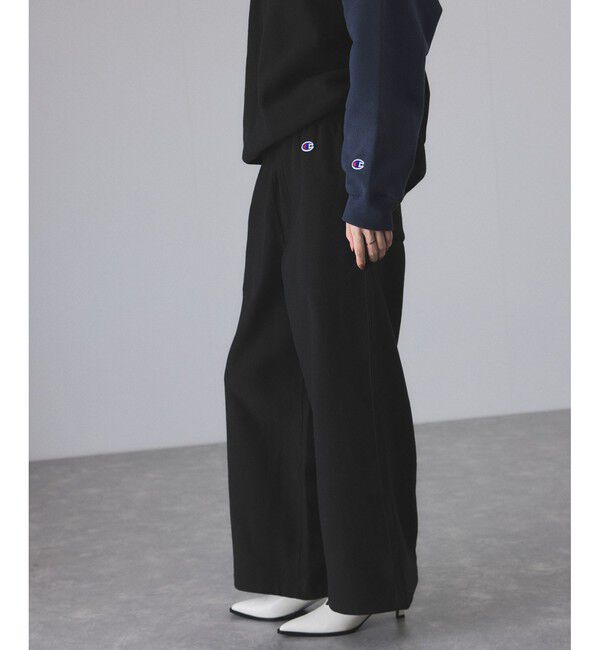 ADAM ET ROPE'「【Champion for ADAM ET ROPE'】別注 RW SWEAT WIDE PANTS」|チノ|