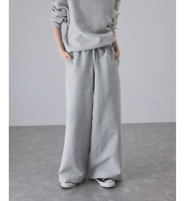 ADAM ET ROPE'「【Champion for ADAM ET ROPE'】別注 RW SWEAT WIDE PANTS」|チノ|