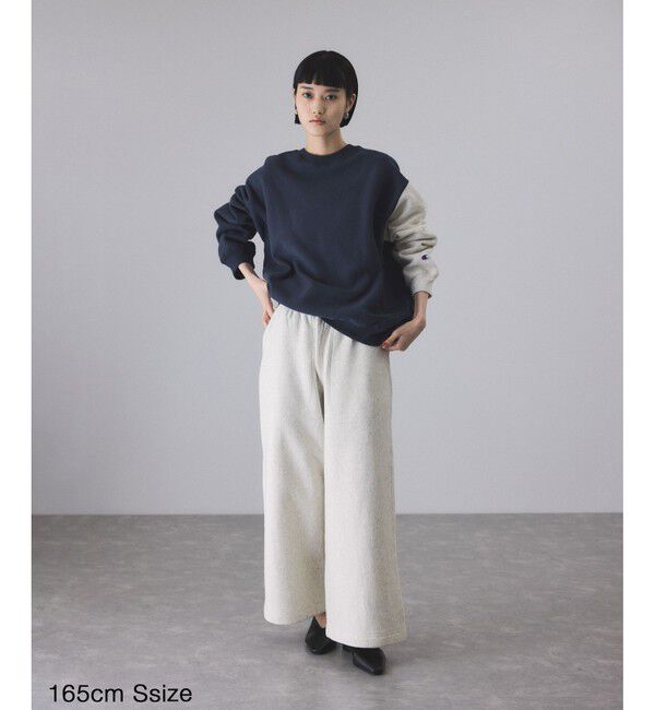 ADAM ET ROPE'「【Champion for ADAM ET ROPE'】別注 RW SWEAT WIDE PANTS」|チノ|