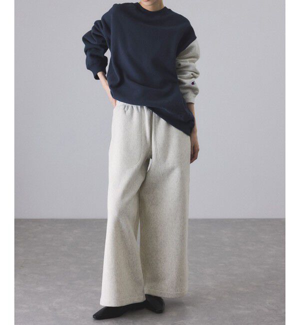 ADAM ET ROPE'「【Champion for ADAM ET ROPE'】別注 RW SWEAT WIDE PANTS」|チノ|