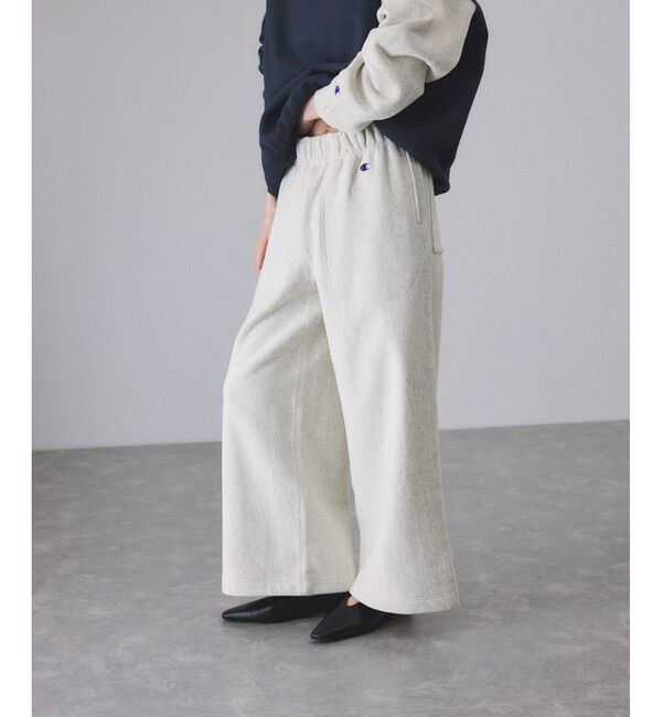 ADAM ET ROPE'「【Champion for ADAM ET ROPE'】別注 RW SWEAT WIDE PANTS」|チノ|