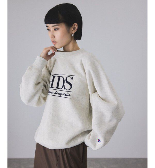 ADAM ET ROPE'「【Champion for ADAM ET ROPE'】別注 RW LOGO SWEAT」|スウェット・ジャージ|オフホワイト(15)