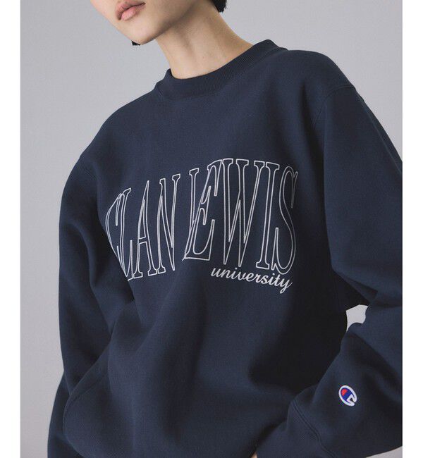 ADAM ET ROPE'「【Champion for ADAM ET ROPE'】別注 RW LOGO SWEAT」|スウェット・ジャージ|ネイビー(40)