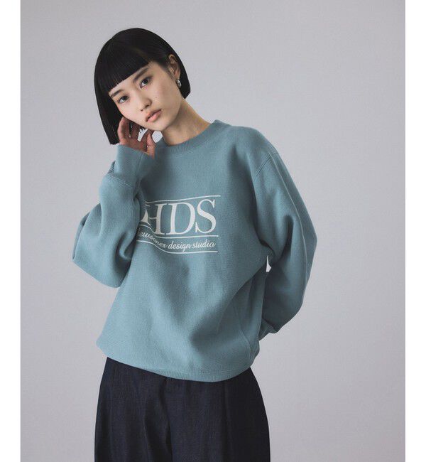 ADAM ET ROPE'「【Champion for ADAM ET ROPE'】別注 RW LOGO SWEAT」|スウェット・ジャージ|ブルー(44)