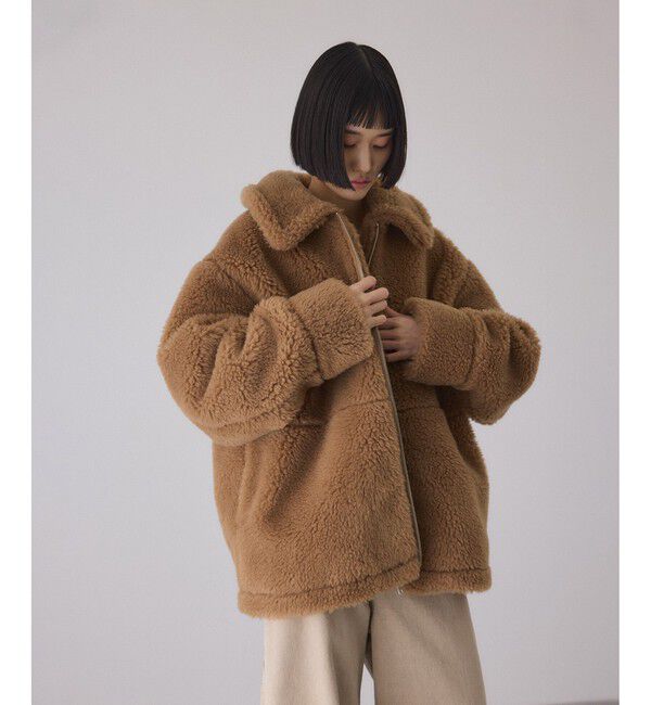 ADAM ET ROPE'「スウィッチングボアブルゾン」|ブルゾン・スタジャン|