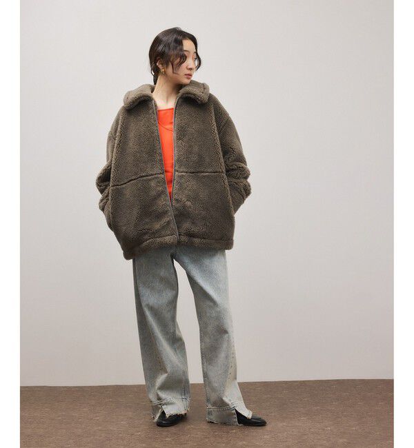 ADAM ET ROPE'「スウィッチングボアブルゾン」|ブルゾン・スタジャン|