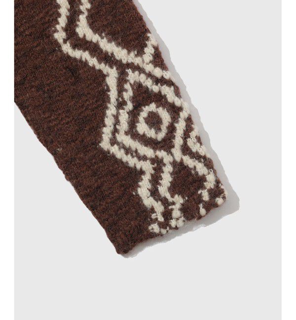 ADAM ET ROPE'「【CMMN SWDN/コモン スウェーデン】Rug artwork Cardigan」|カーディガン|