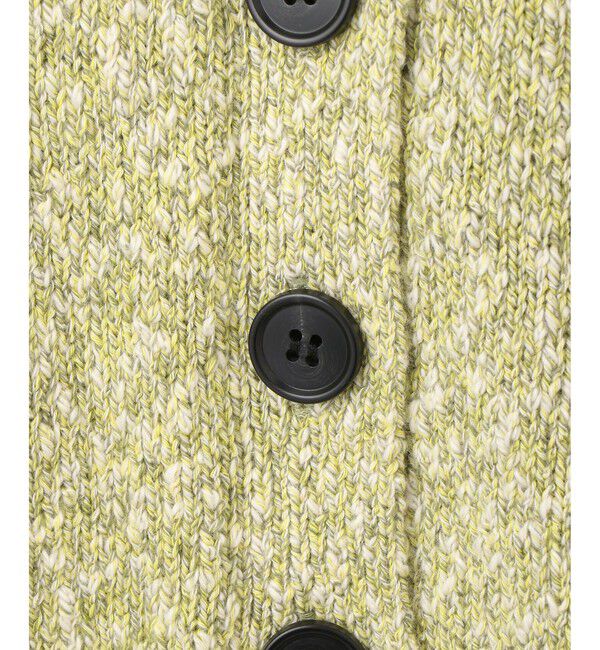 ADAM ET ROPE'「【サステナブル】カラーメランジパフスリーブカーディガン」|カーディガン|