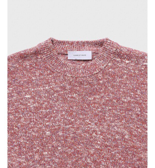 ADAM ET ROPE'「SESIA カラーネップニットプルオーバー」|ニット・セーター|