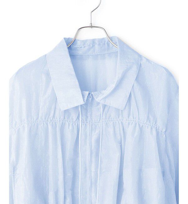 ADAM ET ROPE'「【WEB限定】ドロストネックギャザーブルゾン」|シャツ・ブラウス|