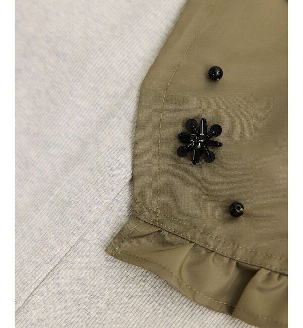 ADAM ET ROPE'「シークインフラワービスチェセットカーディガン」|カーディガン|