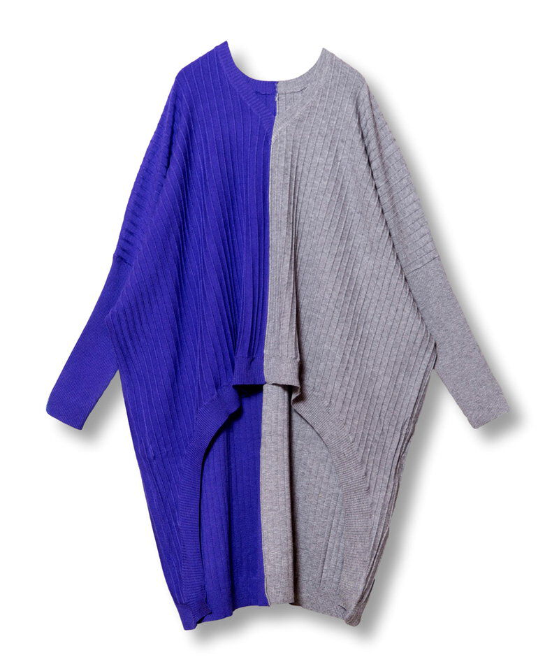  「ラウンドヘムリブニットプルオーバー」|ニット・セーター|