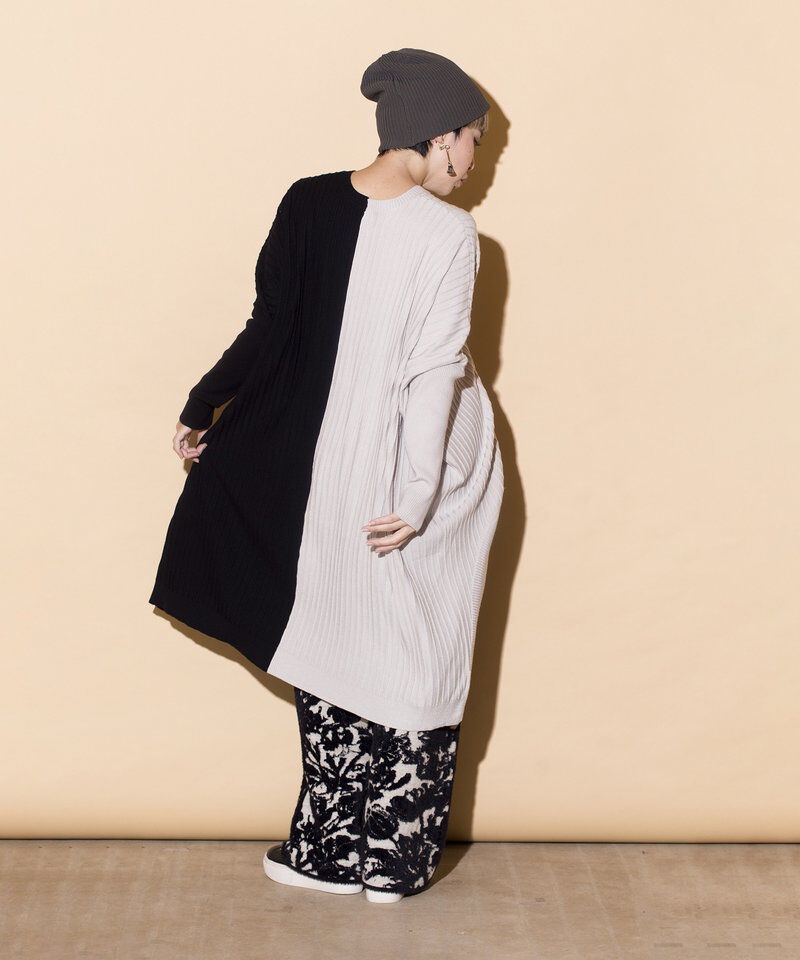  「ラウンドヘムリブニットプルオーバー」|ニット・セーター|