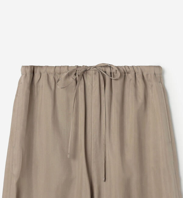 LE GLAZIK「LE GLAZIK | キュプラ エラスティックパンツ SOLID WOMEN」|チノ|