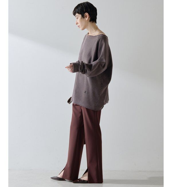 Whim Gazette フロントスリットパンツ アイボリー36 whim Gazette フロントスリットパンツ アイボリー 36サイズ 美品