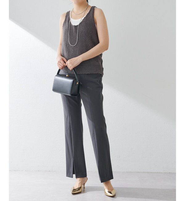 美品　ウィムガゼット　フロントスリットパンツ　アイボリー　36 フロントスリットパンツ｜ルミネのファッション通販アイルミネ<i LUMINE>