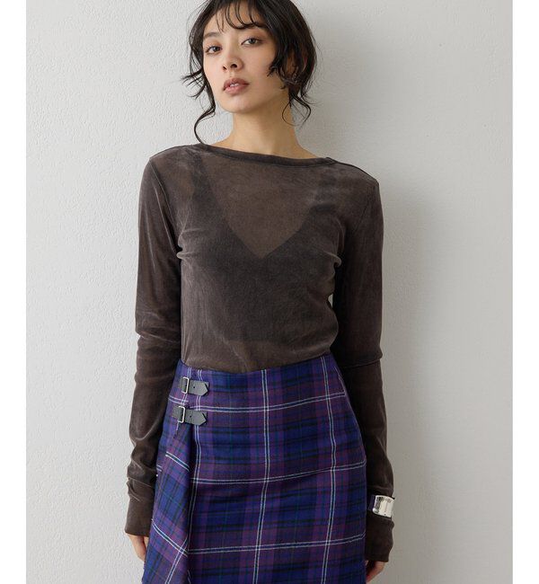  「フロッキーバックシャンカットソー」|Tシャツ・カットソー|