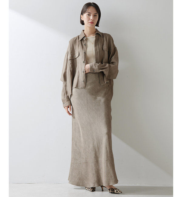  「ツイル顔料染めスクエアシャツ」|シャツ・ブラウス|