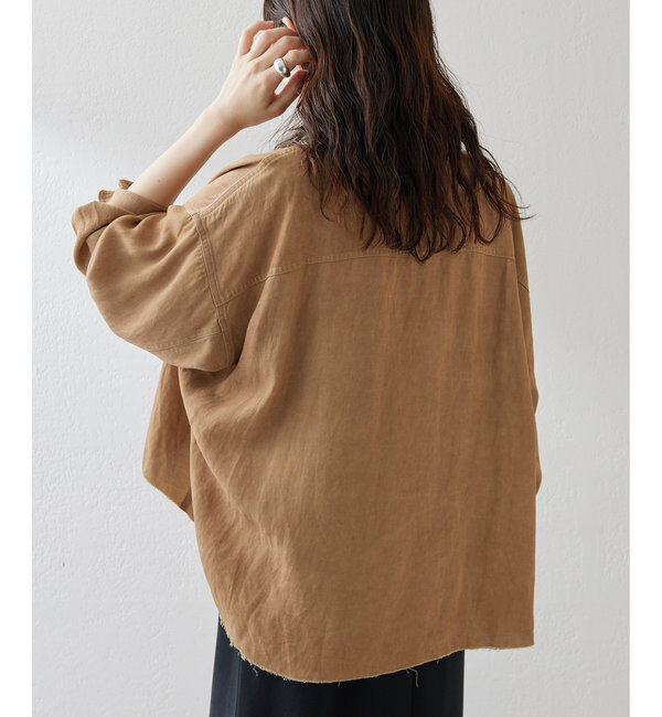  「ツイル顔料染めスクエアシャツ」|シャツ・ブラウス|