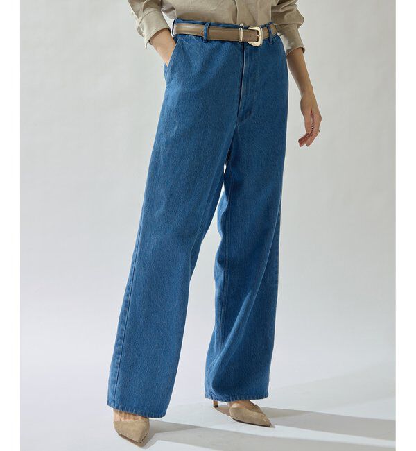 Drawing Numbers「【Drawing Numbers】リヨセルコットンワイドデニム」|デニム|