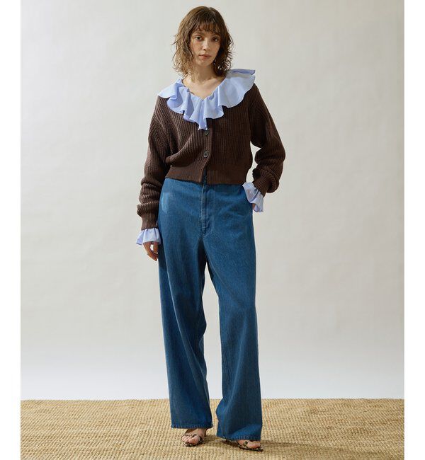 Drawing Numbers「【Drawing Numbers】リヨセルコットンワイドデニム」|デニム|