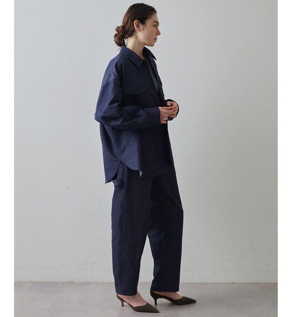 Drawing Numbers「【Drawing Numbers】コットンリネンデニムカーゴパンツ」|チノ|