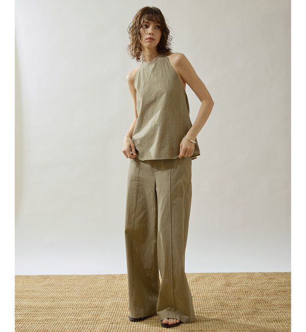 Drawing Numbers「【Drawing Numbers】オーガニックコットンチェックワイドパンツ」|チノ|