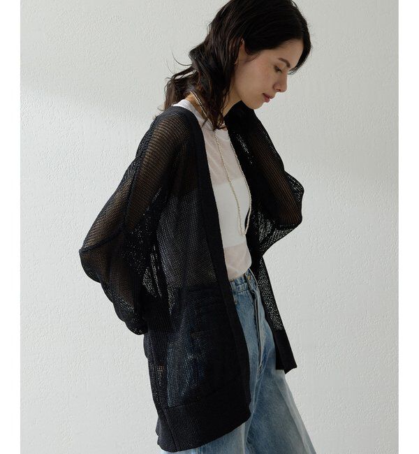  「メッシュニットカーディガン」|ニット・セーター|