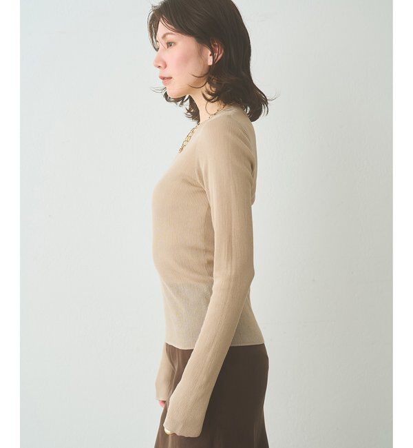  「シアーリブニットプルオーバー」|ニット・セーター|
