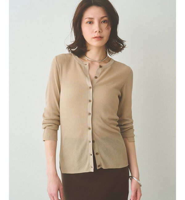  「シアーリブニットカーディガン」|ニット・セーター|