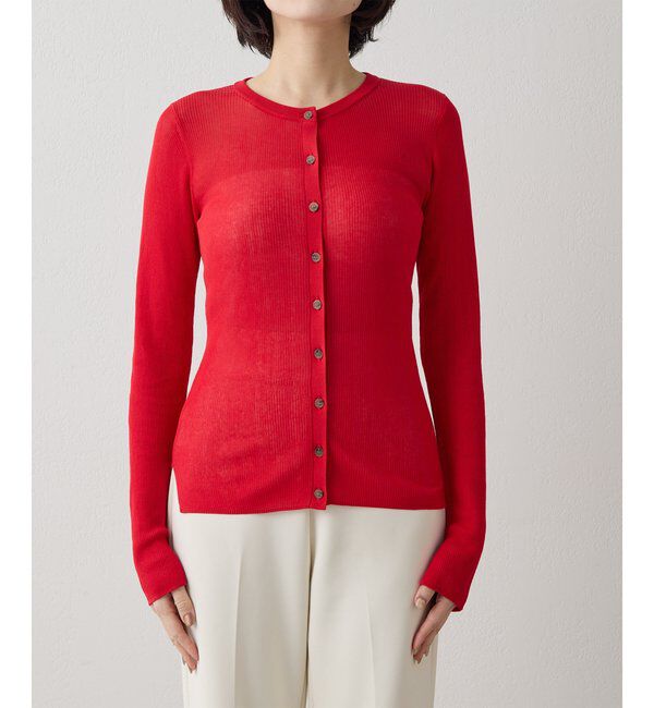  「シアーリブニットカーディガン」|ニット・セーター|