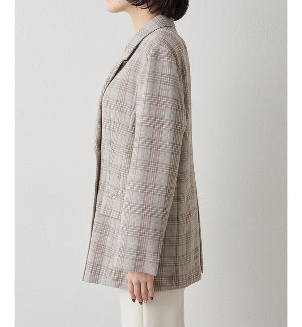  「コットンチェックテーラージャケット」|テーラードジャケット|