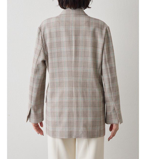  「コットンチェックテーラージャケット」|テーラードジャケット|