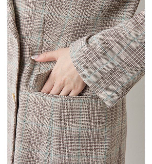  「コットンチェックテーラージャケット」|テーラードジャケット|