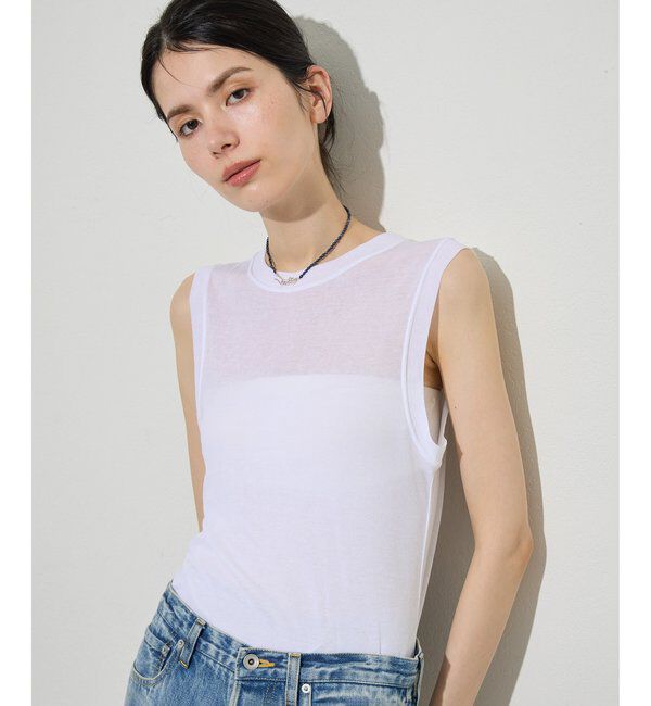  「シアータンクプルオーバー」|Tシャツ・カットソー|オフホワイト